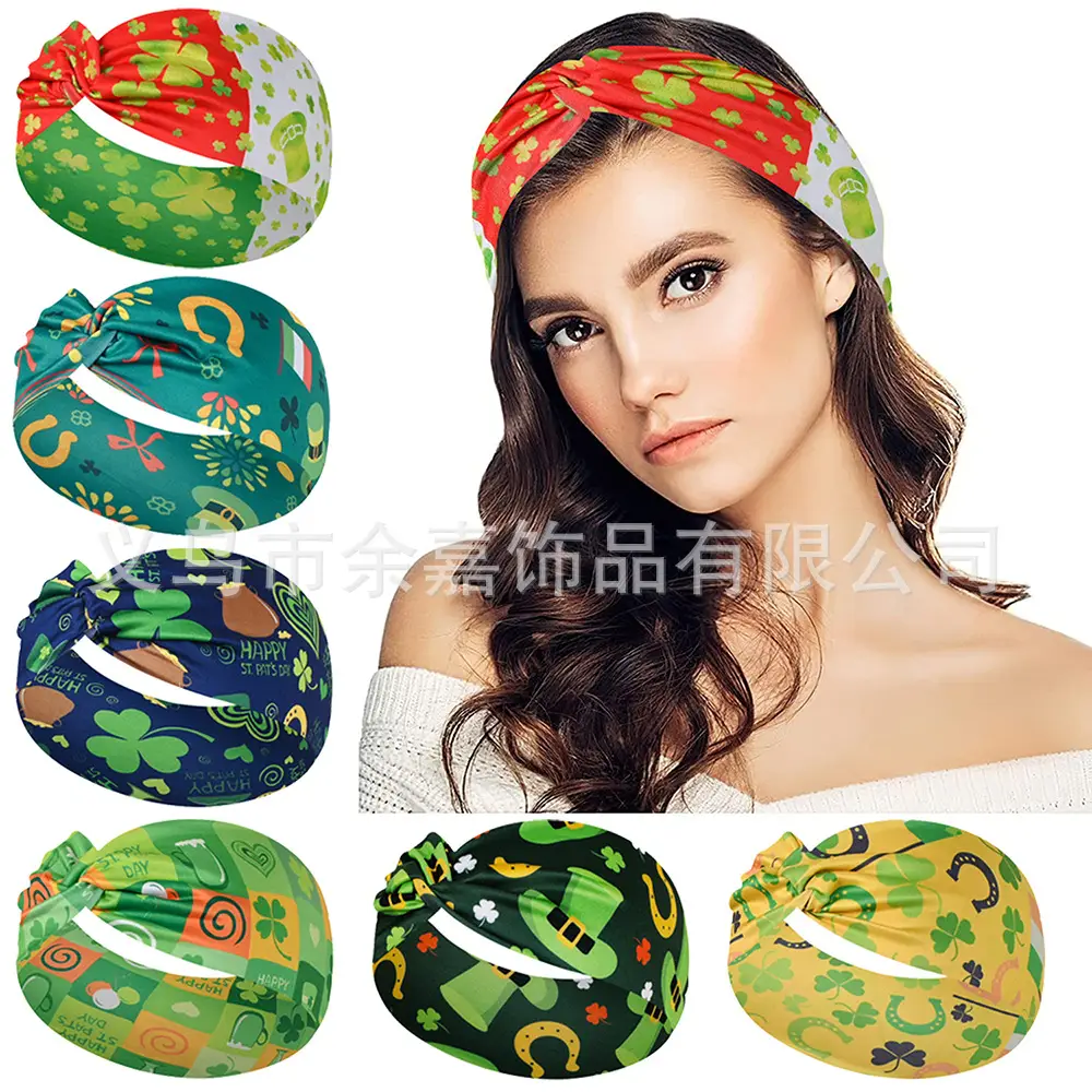 St. Patrick's Irish Four Leaf Clover Headband for Women - Image 28