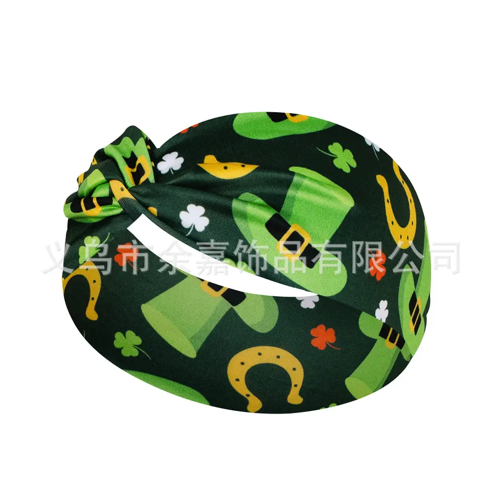 St. Patrick's Irish Four Leaf Clover Headband for Women - Image 13