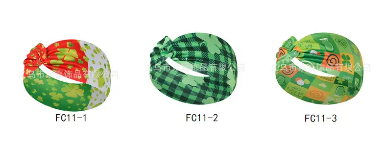 St. Patrick's Irish Four Leaf Clover Headband for Women — feature 10