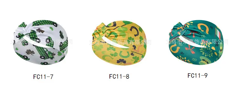 St. Patrick's Irish Four Leaf Clover Headband for Women — feature 12