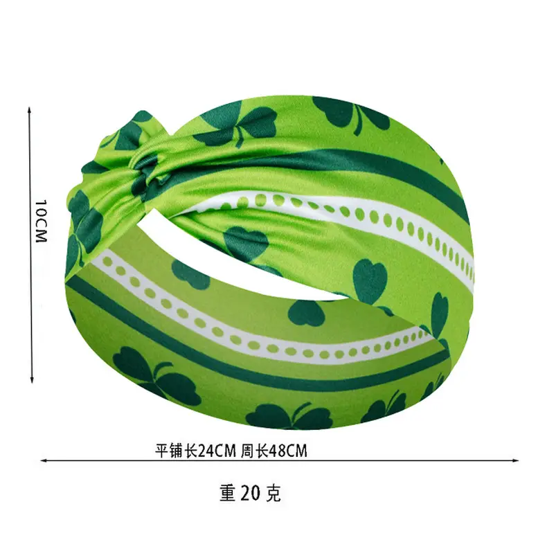 St. Patrick's Irish Four Leaf Clover Headband for Women — feature 5