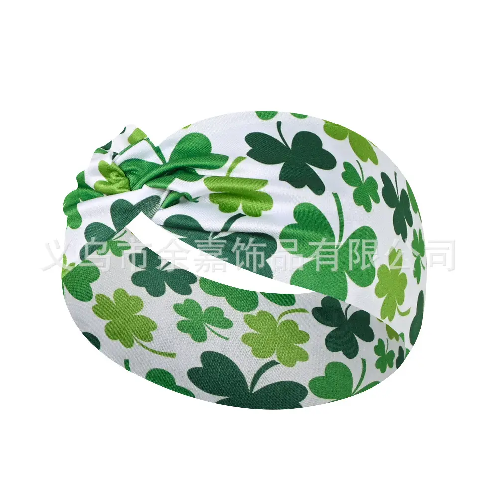 St. Patrick's Irish Four Leaf Clover Headband for Women - Image 10