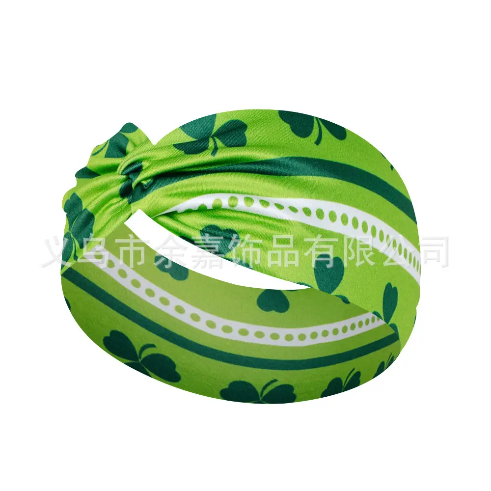 St. Patrick's Irish Four Leaf Clover Headband for Women - Image 11