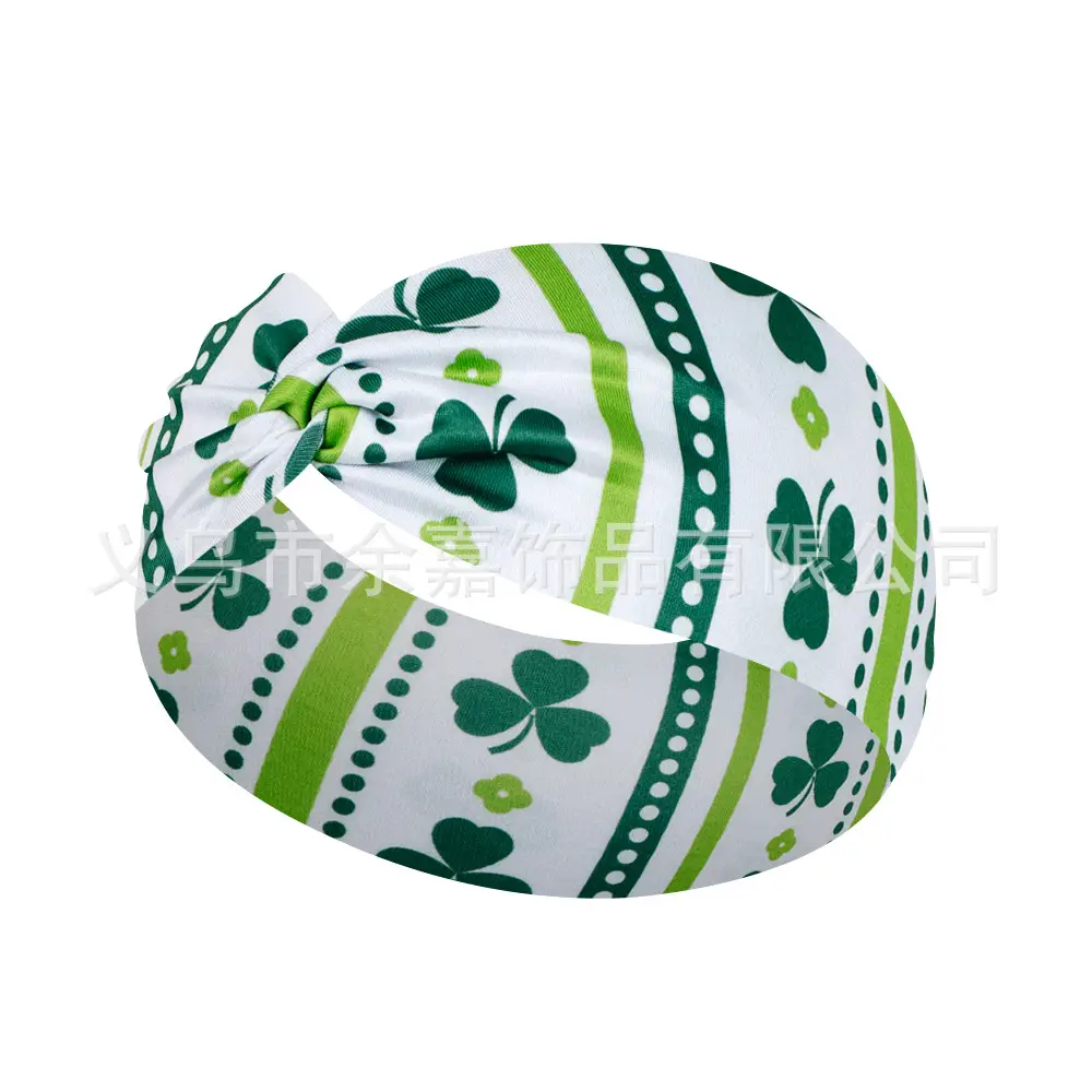 St. Patrick's Irish Four Leaf Clover Headband for Women - Image 12