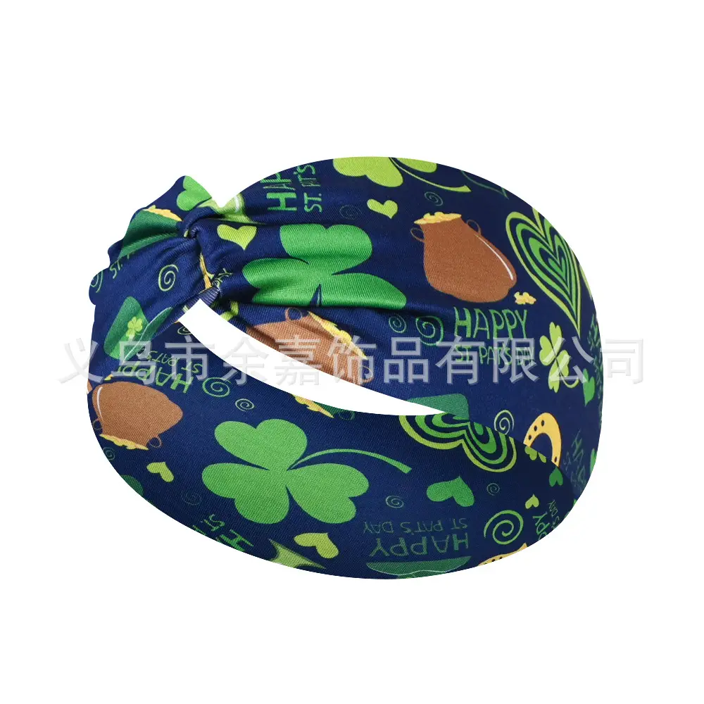 St. Patrick's Irish Four Leaf Clover Headband for Women - Image 4