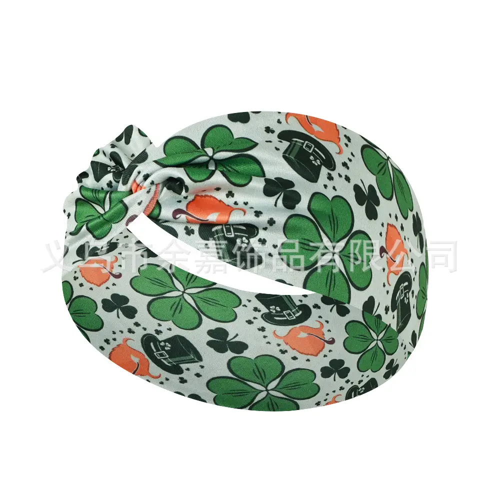St. Patrick's Irish Four Leaf Clover Headband for Women - Image 5