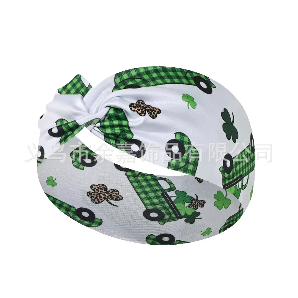 St. Patrick's Irish Four Leaf Clover Headband for Women - Image 7