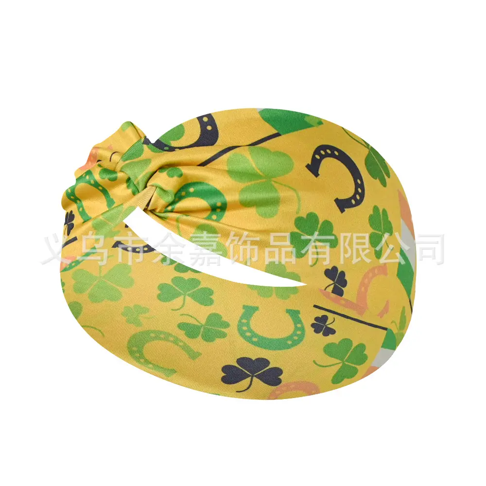 St. Patrick's Irish Four Leaf Clover Headband for Women - Image 8