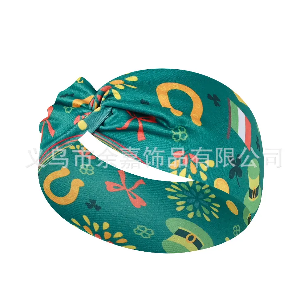 St. Patrick's Irish Four Leaf Clover Headband for Women - Image 9