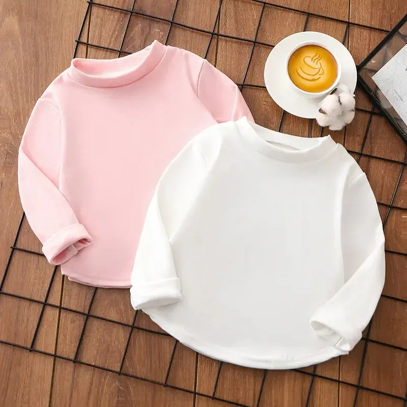 Girls Black Crewneck Sweatshirt Long Sleeve Winter Top - Image 17