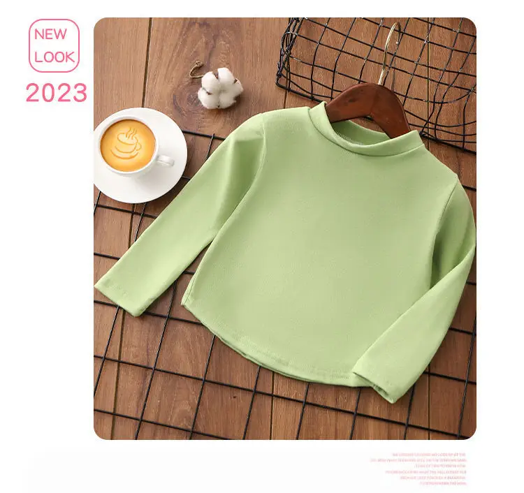 Girls Black Crewneck Sweatshirt Long Sleeve Winter Top — feature 8