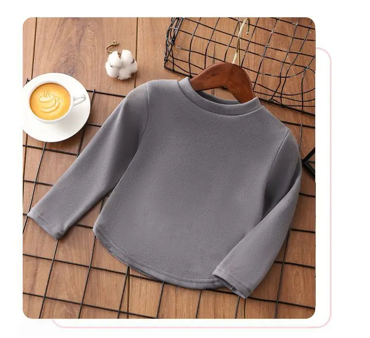 Girls Black Crewneck Sweatshirt Long Sleeve Winter Top - Image 13
