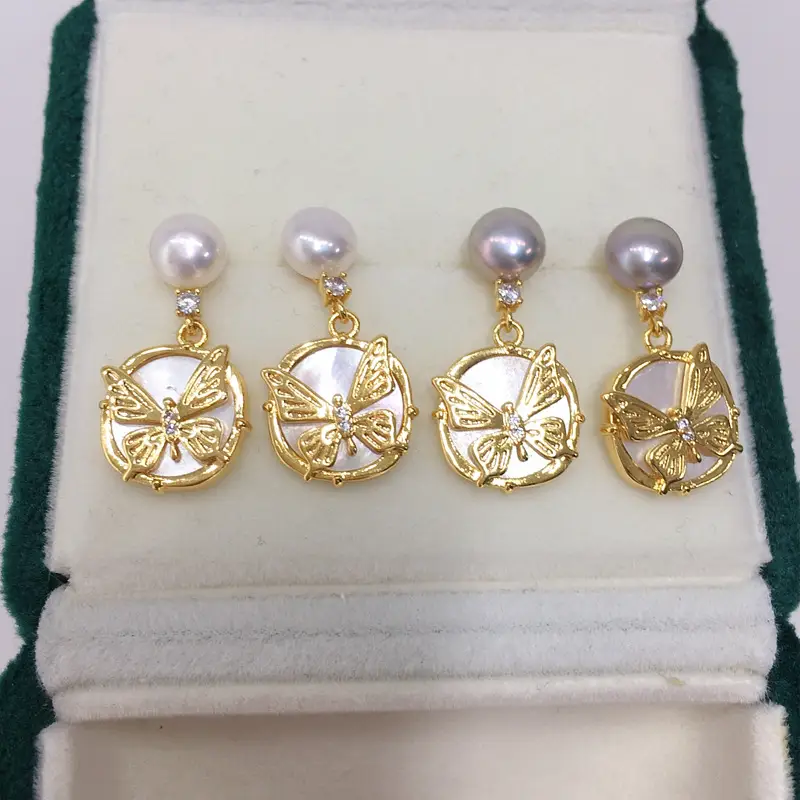 Natural Pearl Earrings for Women S925 Sterling Silver — feature 2