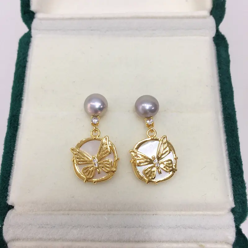 Natural Pearl Earrings for Women S925 Sterling Silver — feature 4