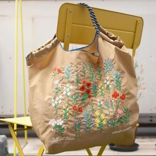 Japanese Style Embroidered Ball Chain Bag - Image 95