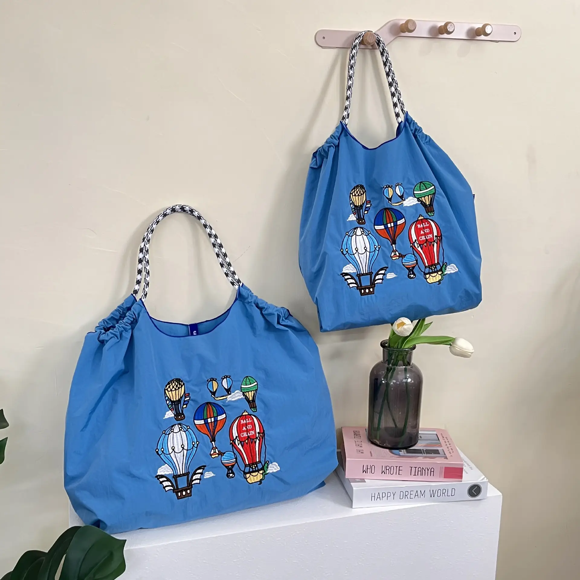 Japanese Style Embroidered Ball Chain Bag - Image 28