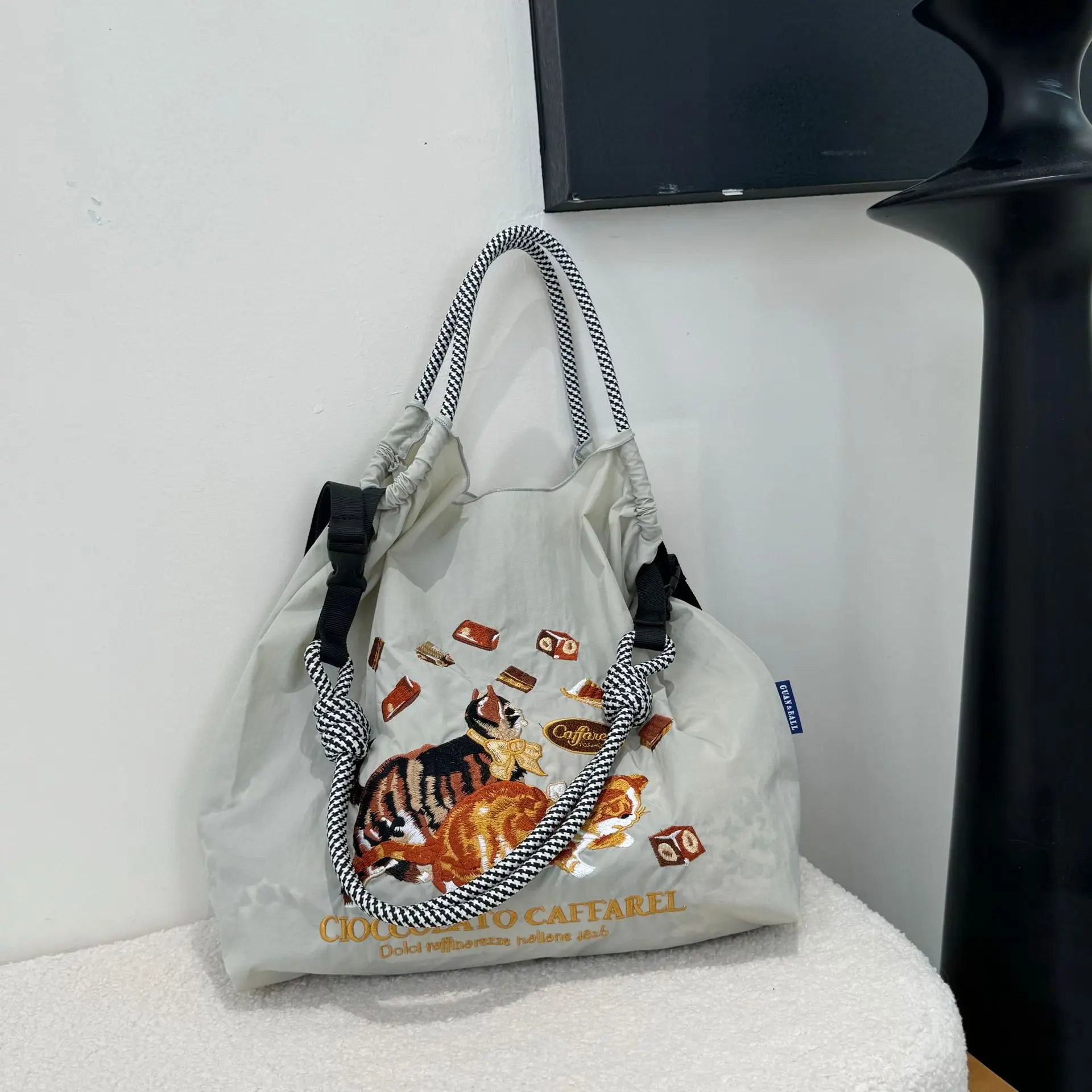 Japanese Style Embroidered Ball Chain Bag - Image 33