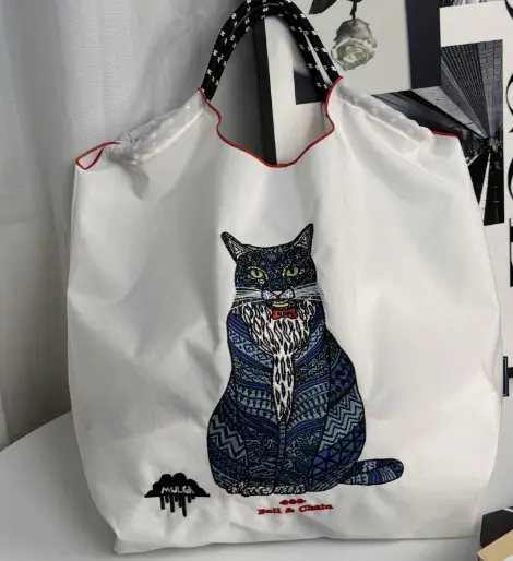 Japanese Style Embroidered Ball Chain Bag - Image 46