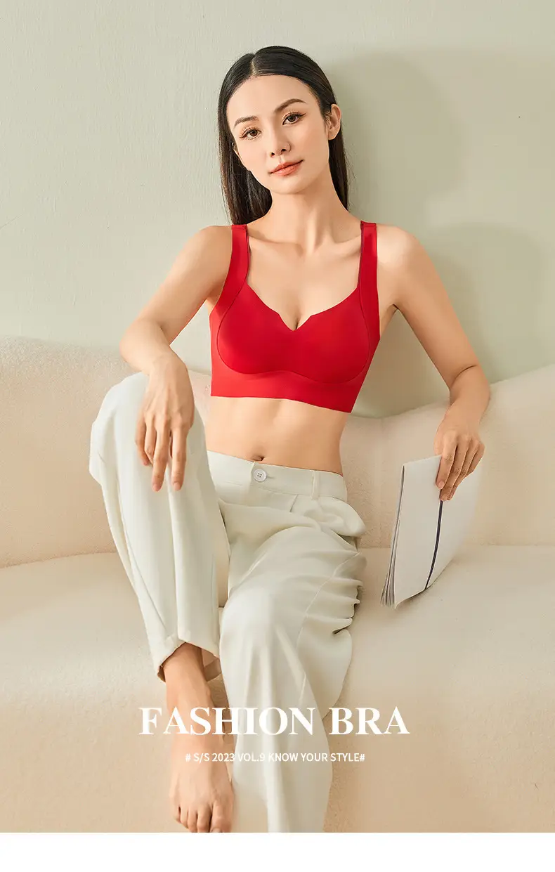 Deep V Pull-Up Bra for Women with Wire-Free Support — feature 23