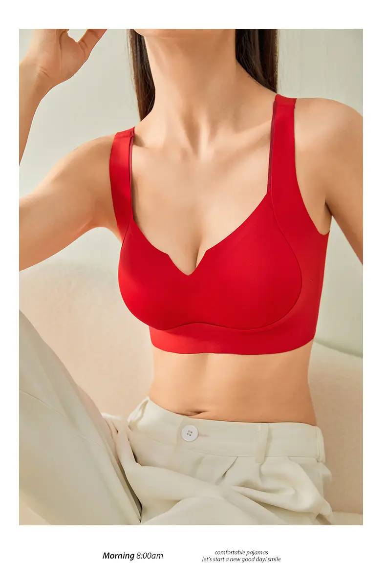 Deep V Pull-Up Bra for Women with Wire-Free Support — feature 24