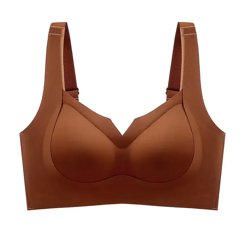 Deep V Pull-Up Bra for Women with Wire-Free Support - Image 2