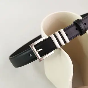 Women Genuine Leather Oval Buckle Belt Brown 2023 — feature 10
