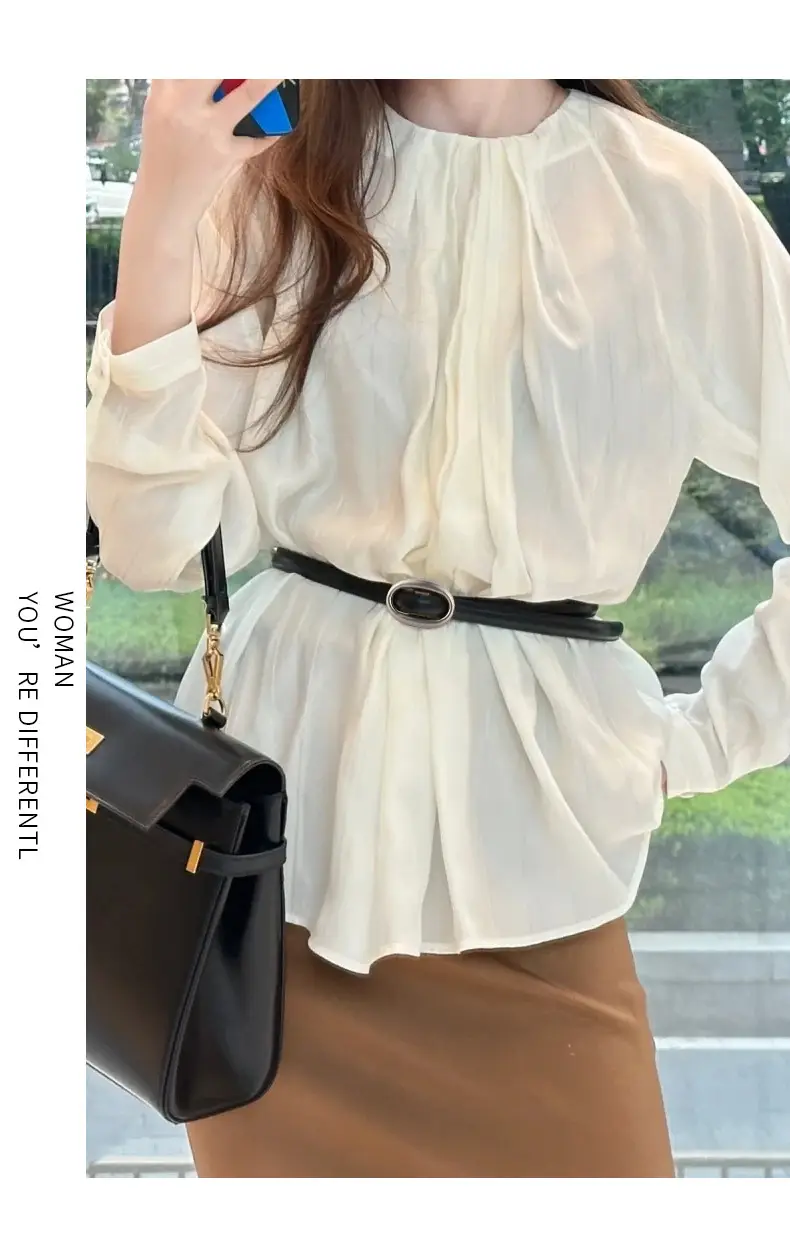Women Genuine Leather Oval Buckle Belt Brown 2023 — feature 21