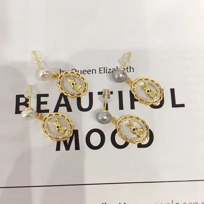 5 Pearl Earrings for Women Gold Plated — feature 11