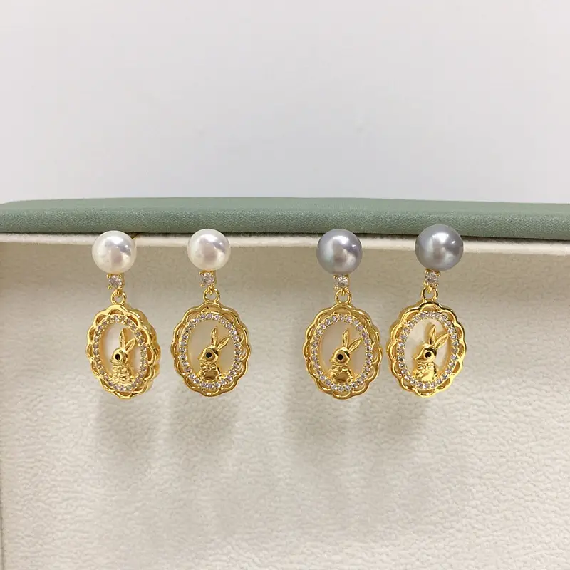 5 Pearl Earrings for Women Gold Plated — feature 2