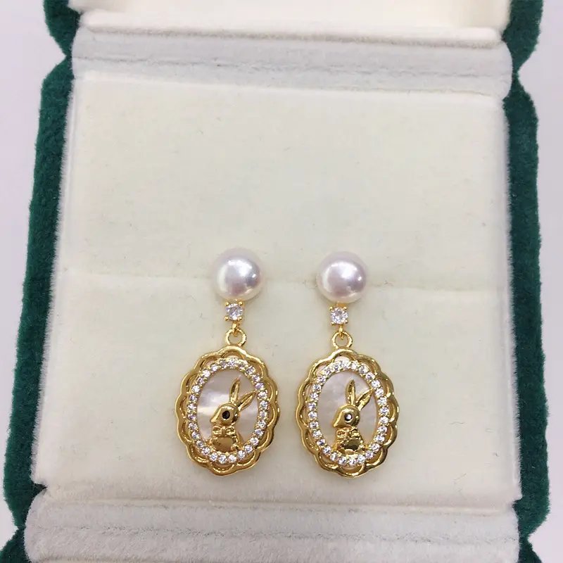 5 Pearl Earrings for Women Gold Plated — feature 6