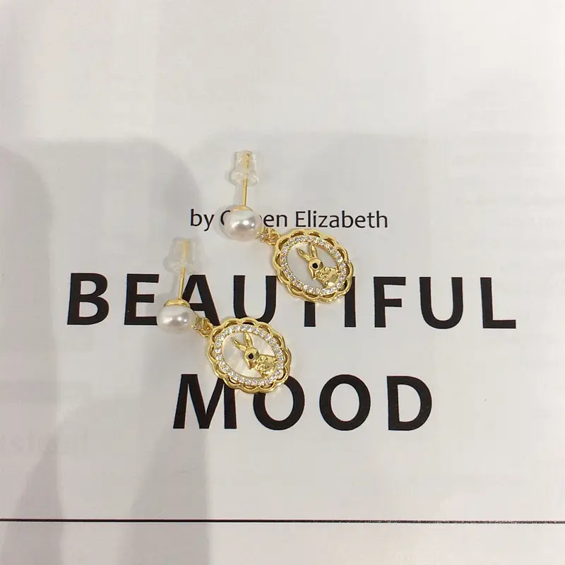 5 Pearl Earrings for Women Gold Plated — feature 8