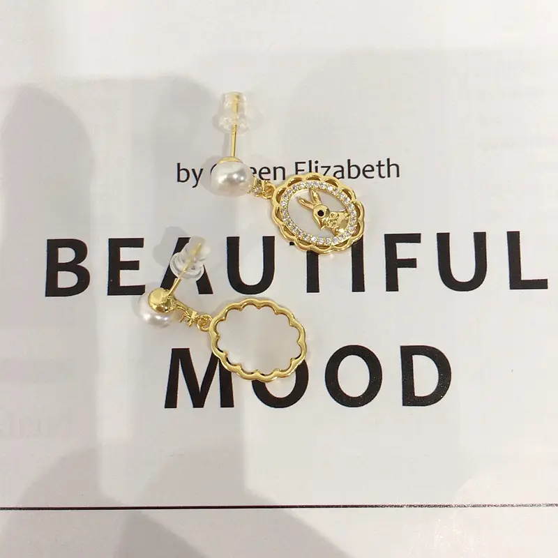 5 Pearl Earrings for Women Gold Plated — feature 9