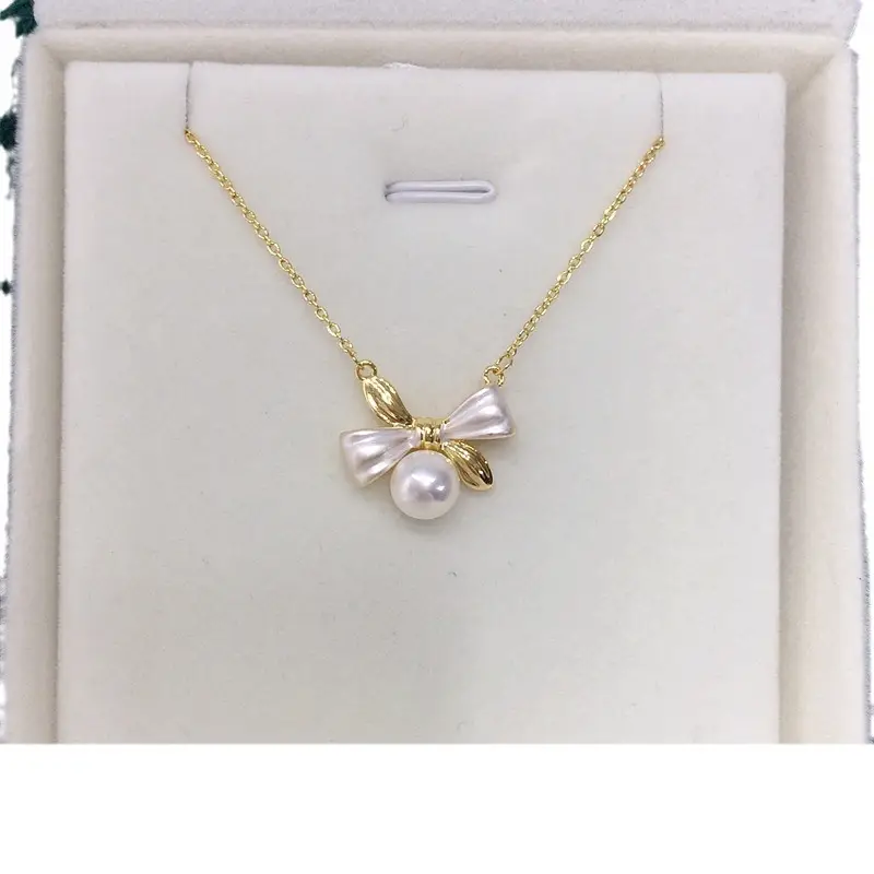 Japanese & Korean Sweet Bow Pearl Earrings Set