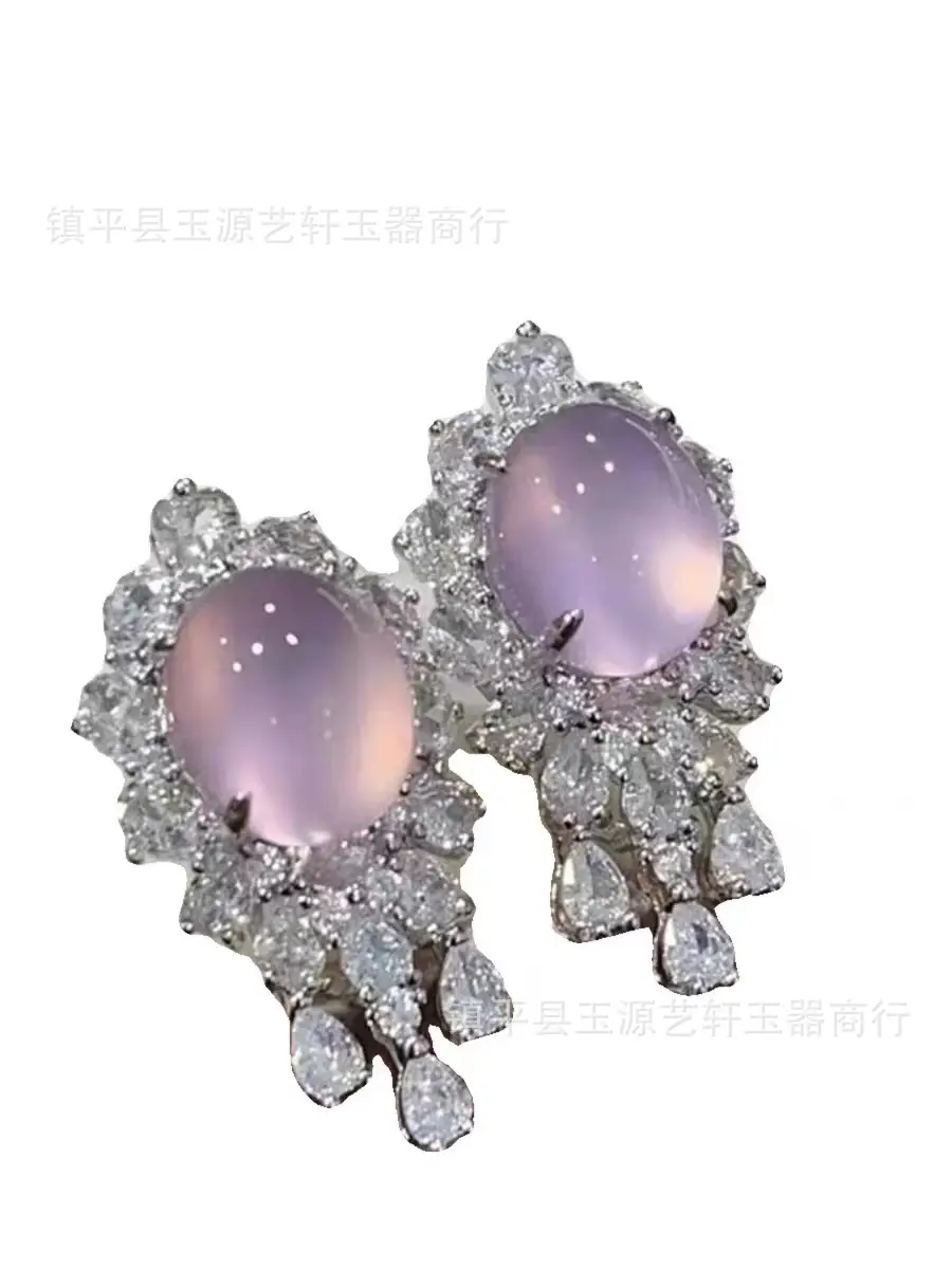 Green Brazilian Chalcedony Earrings for Women - Image 10