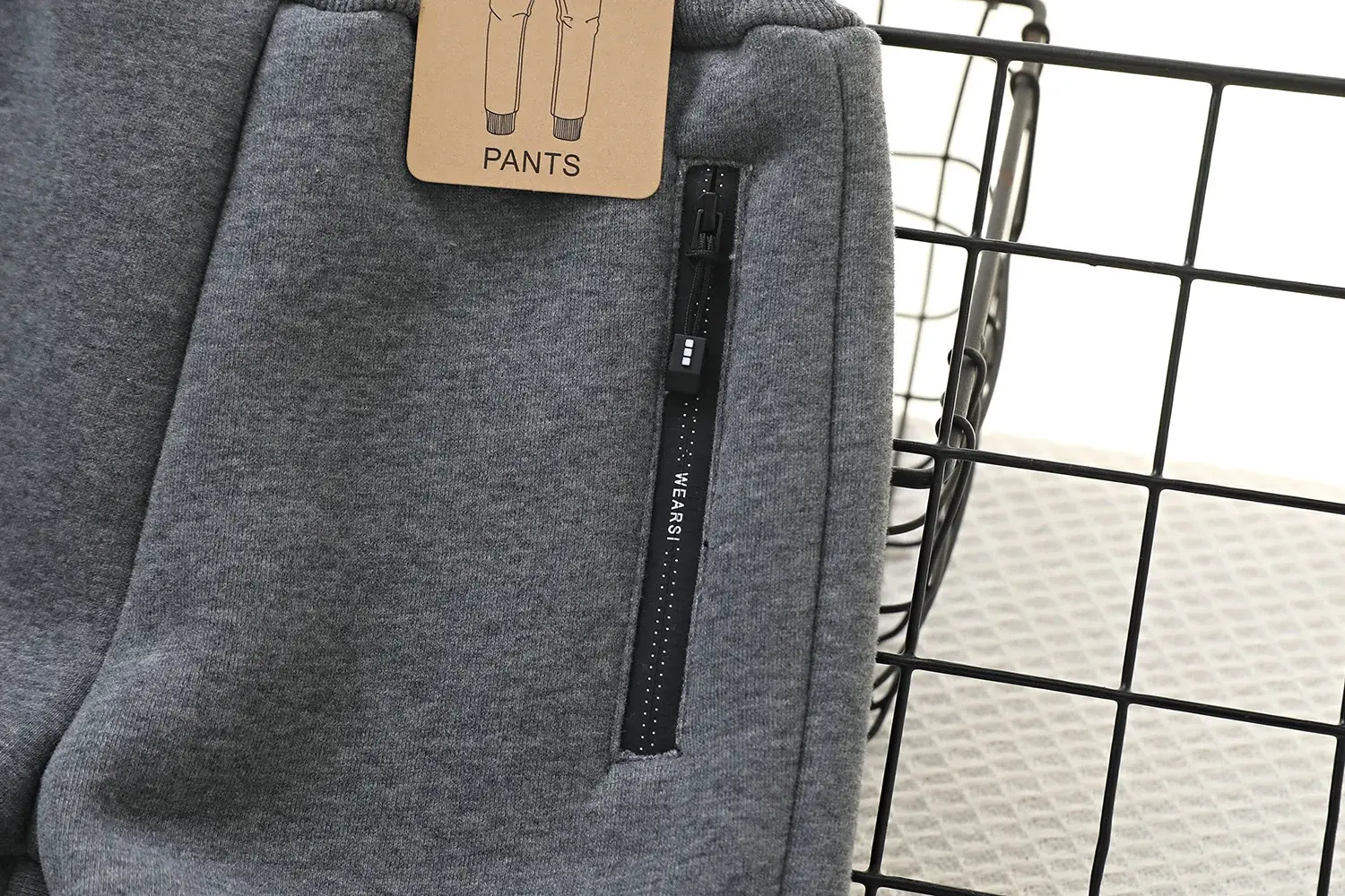 Children's Grey Fleece Winter Pants Middle Size — feature 2