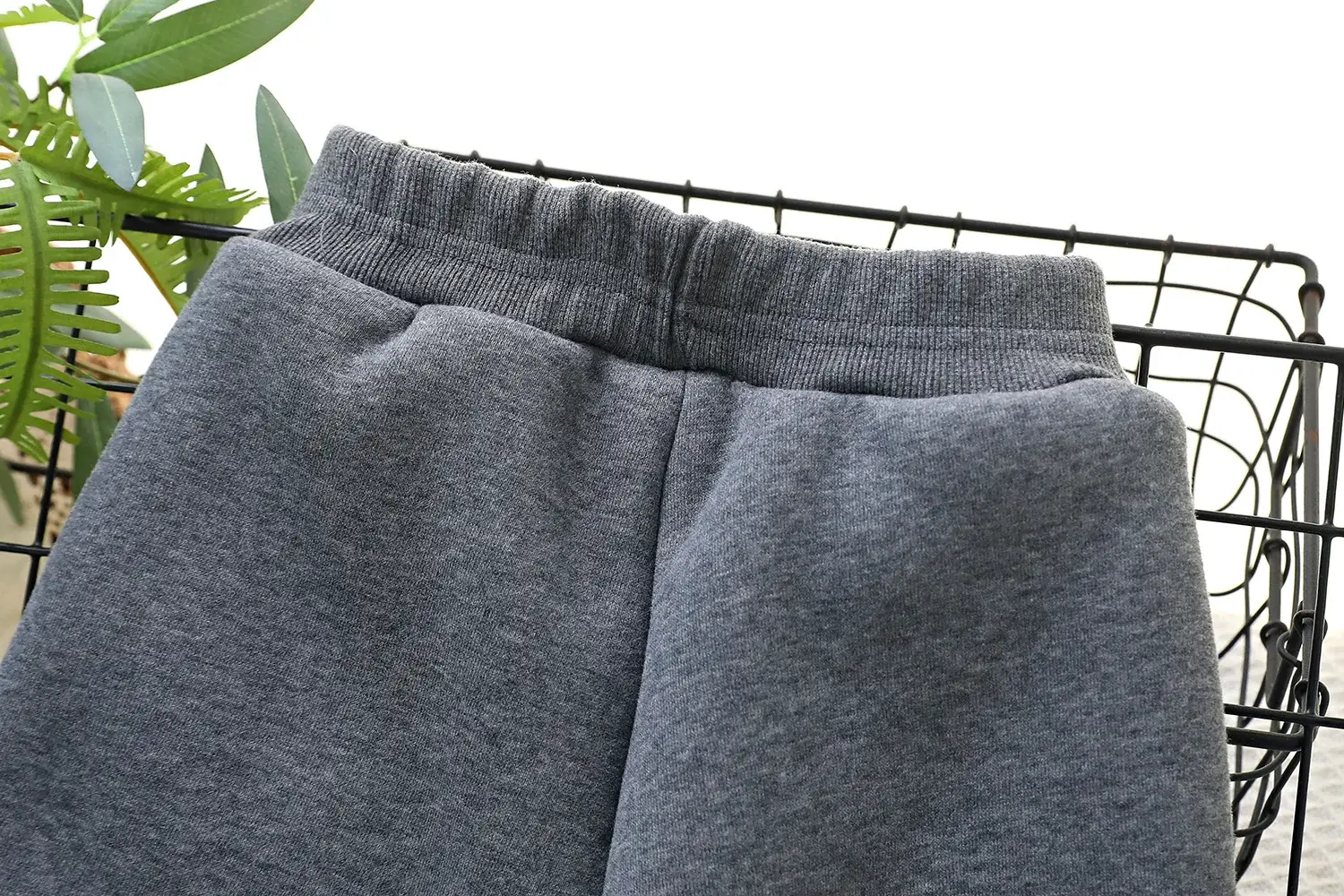 Children's Grey Fleece Winter Pants Middle Size — feature 7