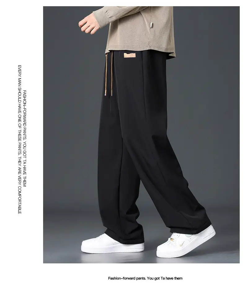 Fleece-Lined Thick Pants for Men, Autumn and Winter Warm Cotton Pants, Straight-Leg Sweatpants, Loose and Versatile, Sports Casual Long Pants — feature 14