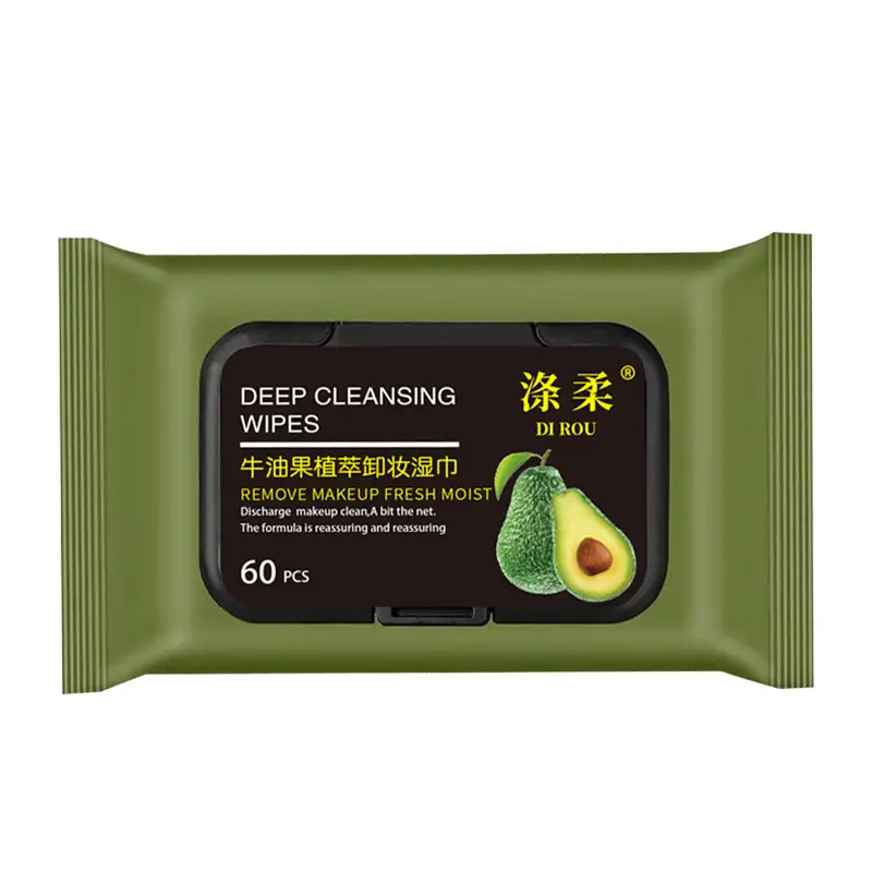 Avocado Makeup Remover Wipes 60 Pcs Large - Image 6