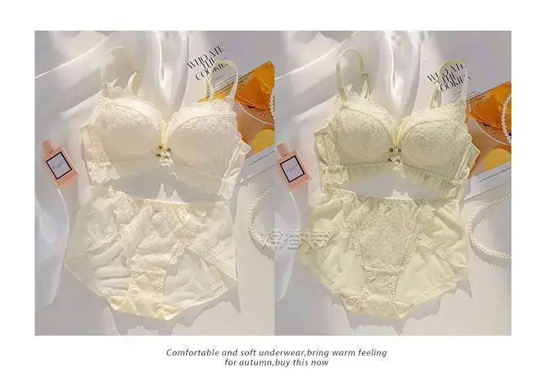Lace Push Up Bra Women Summer Non Steel Ring Anti Sagging — feature 17
