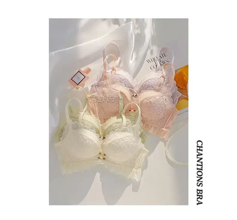 Lace Push Up Bra Women Summer Non Steel Ring Anti Sagging — feature 18