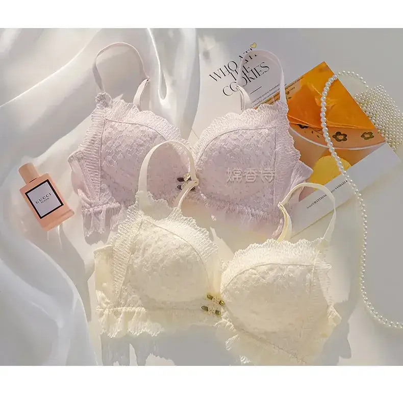 Lace Push Up Bra Women Summer Non Steel Ring Anti Sagging — feature 21