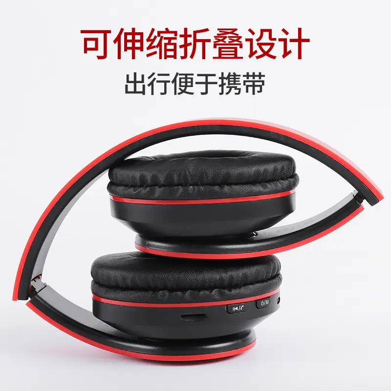 Cross-Body Bluetooth Headset with Red Design - Image 8