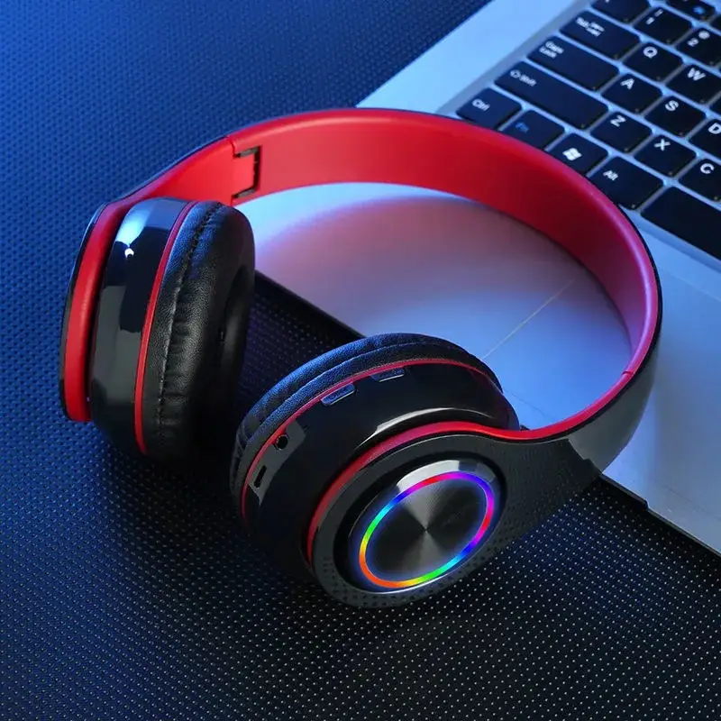 Cross-Body Bluetooth Headset with Red Design - Image 3