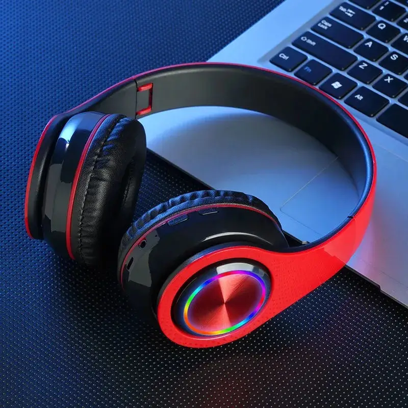 Cross-Body Bluetooth Headset with Red Design - Image 4