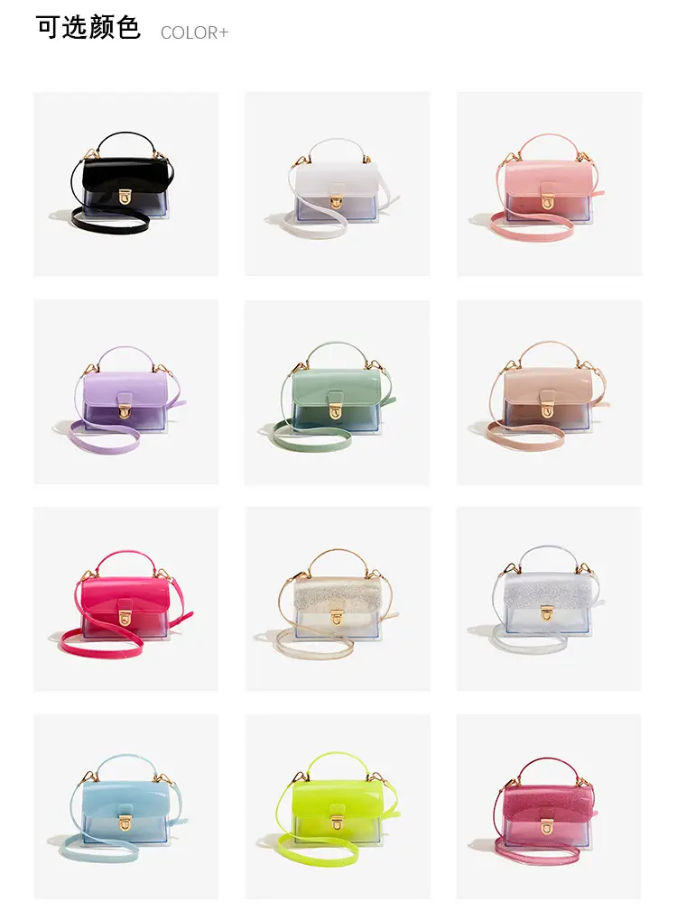 Transparent Jelly Pvc Shoulder Bag Multi Color — feature 4