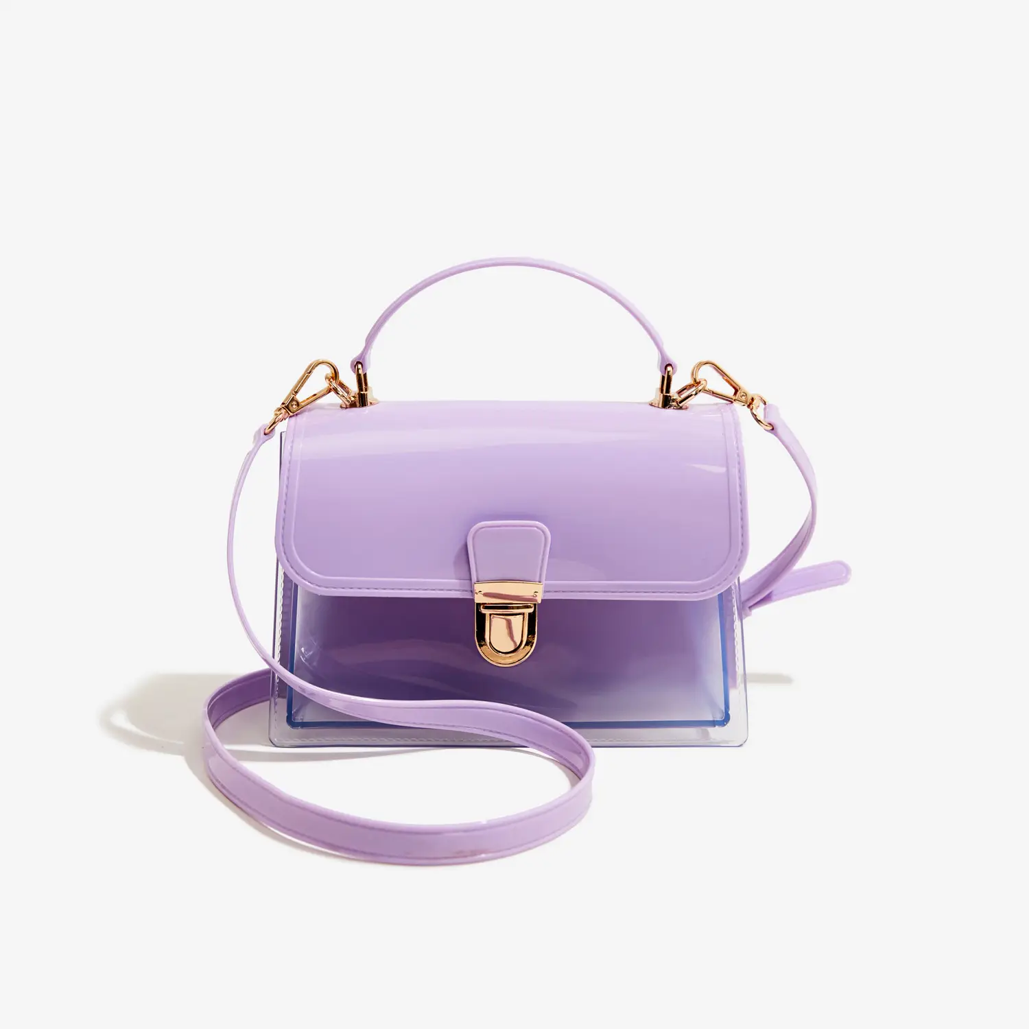 Transparent Jelly Pvc Shoulder Bag Multi Color