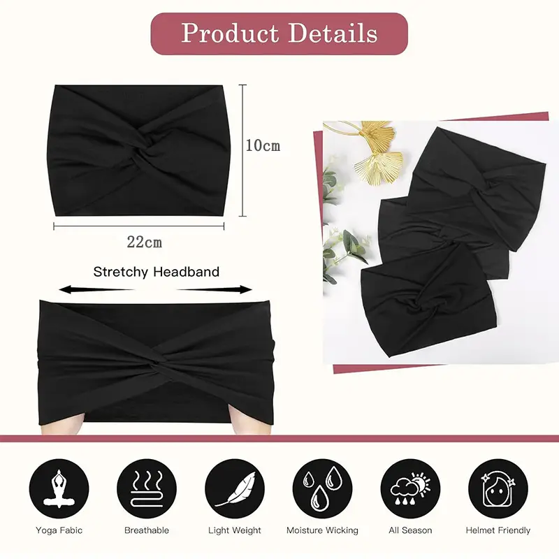 Green Twist Yoga Hair Band for Women — feature 3