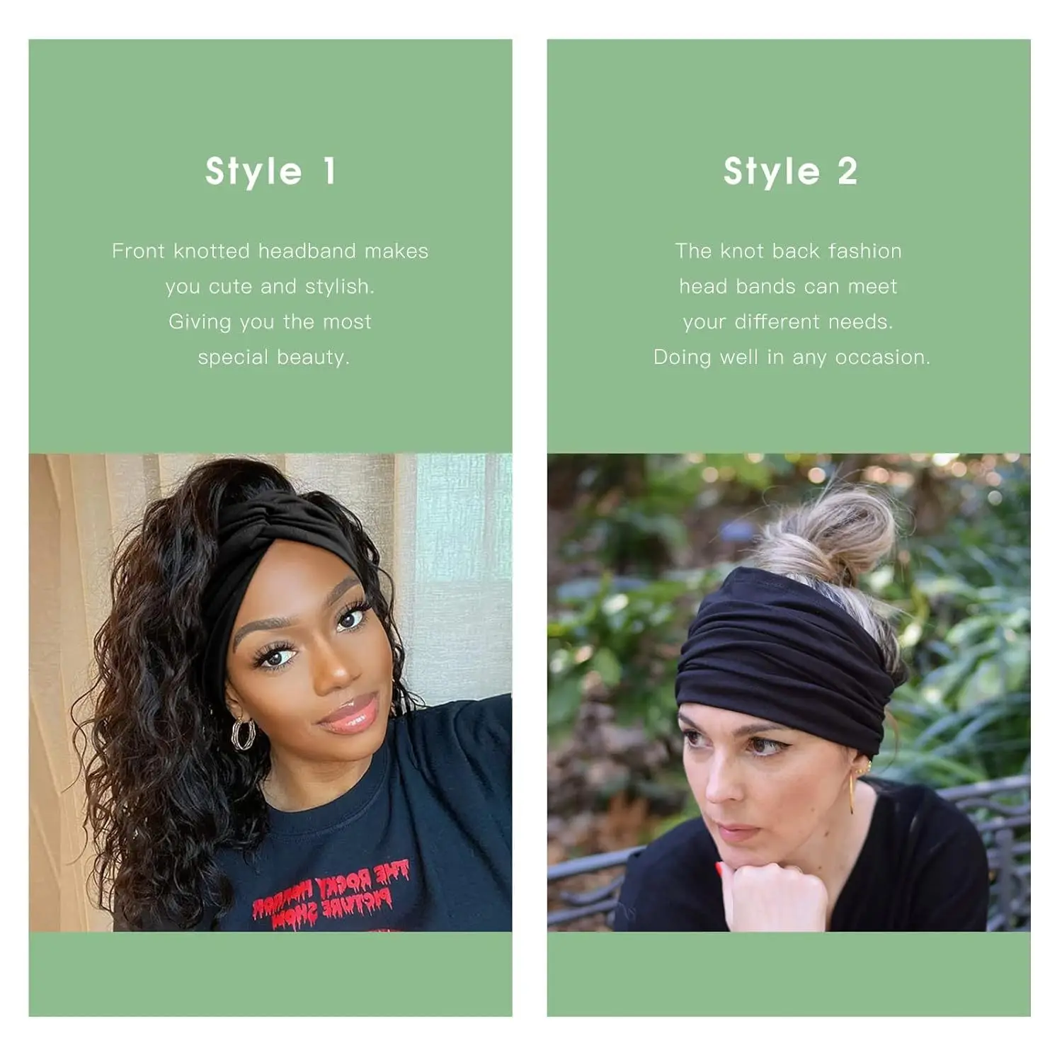 Green Twist Yoga Hair Band for Women — feature 6