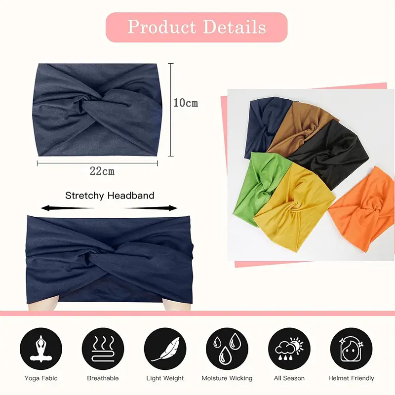 Green Twist Yoga Hair Band for Women — feature 8
