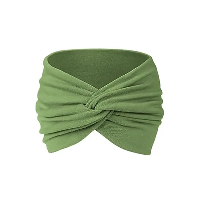 Green Twist Yoga Hair Band for Women